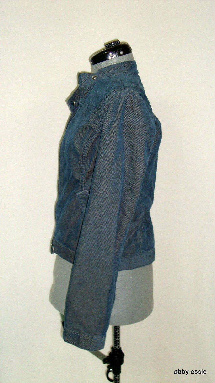 Mossimo Blue-Gray Corduroy Jacket Large Abby Essie