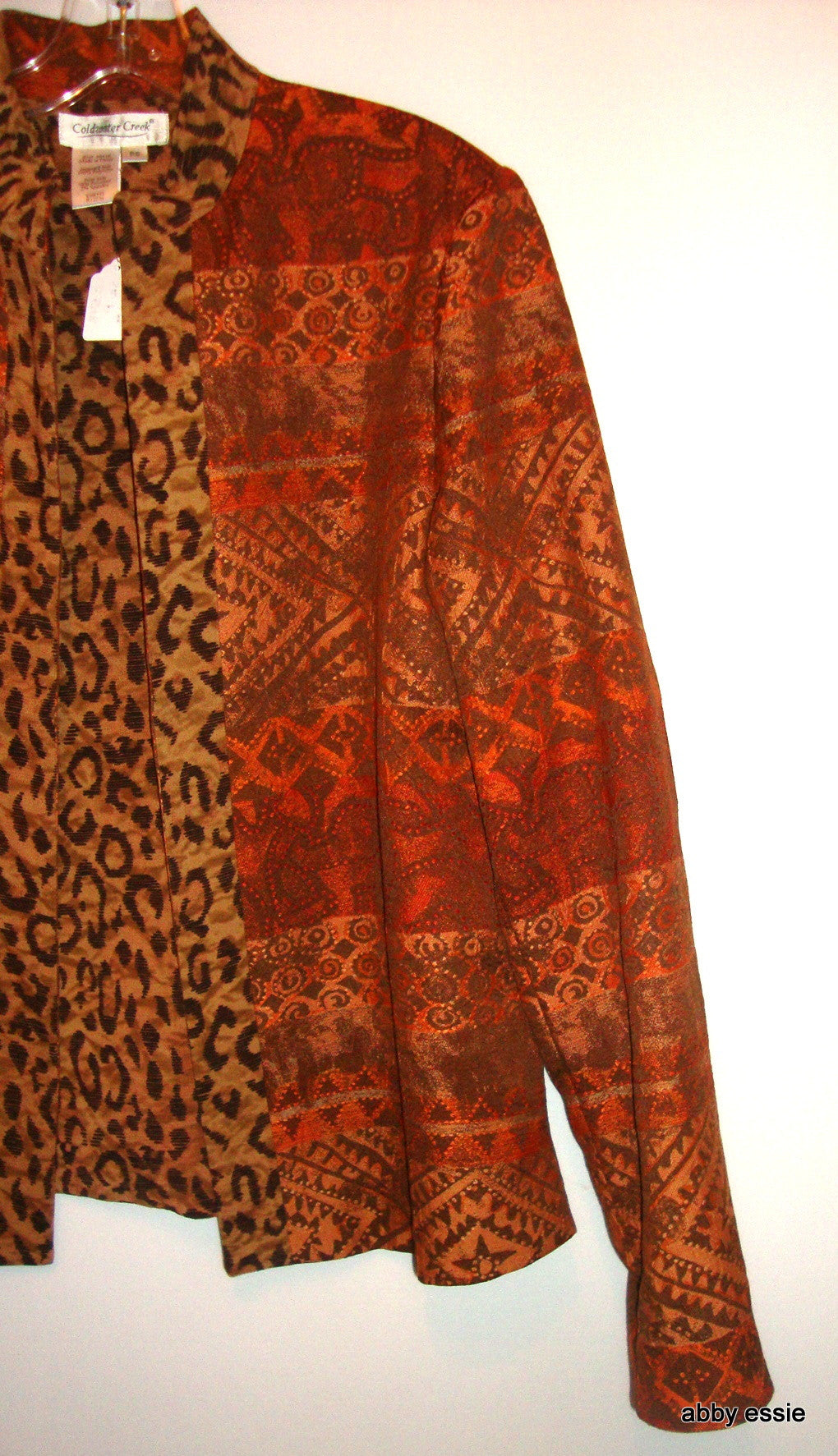 Coldwater Creek Reversible Jacquard/ Exotic Tapestry Jacket Small Abby Essie