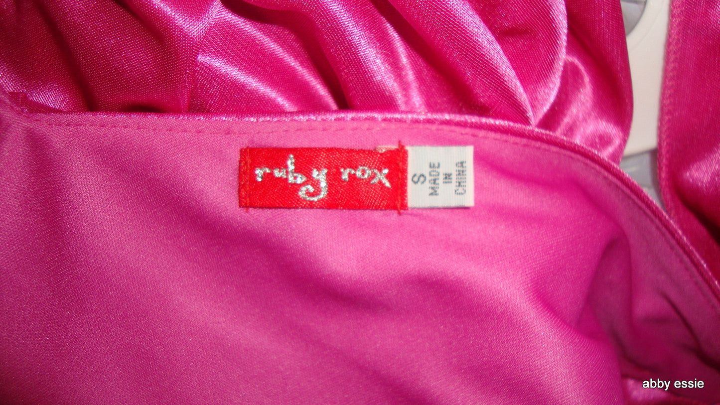 Ruby Rox Pink Satiny Bubble Cocktail Club Dress Abby Essie