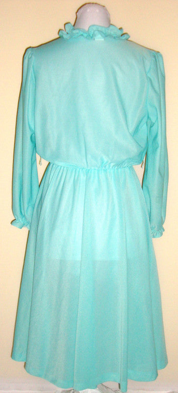 Vintage Anthony Richards  Light Teal Cocktail Brunch Medium 8 10 Abby Essie