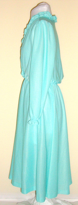 Vintage Anthony Richards  Light Teal Cocktail Brunch Medium 8 10 Abby Essie