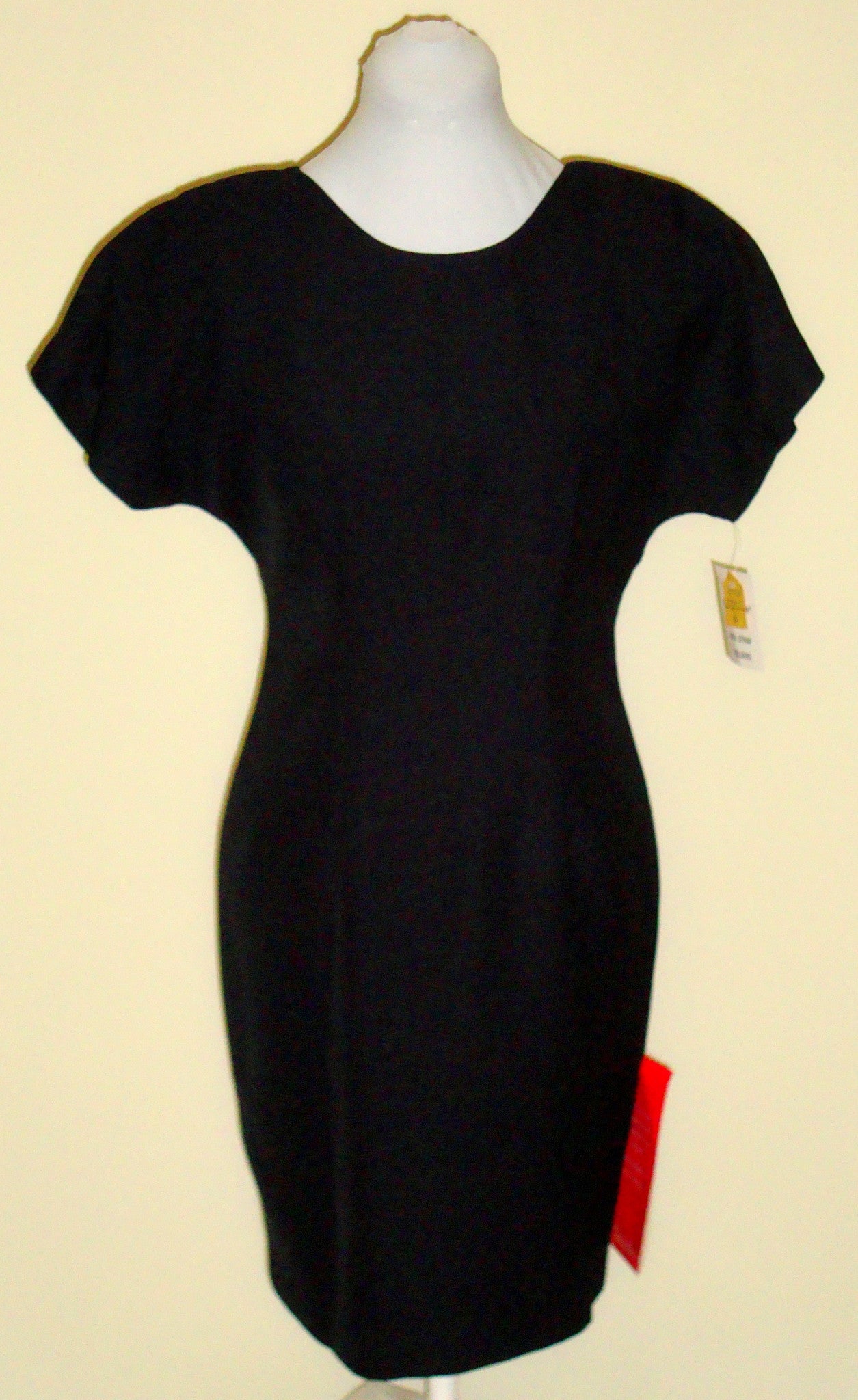 Chadwick's Black Crepe Career Cocktail Dress Abby Essie