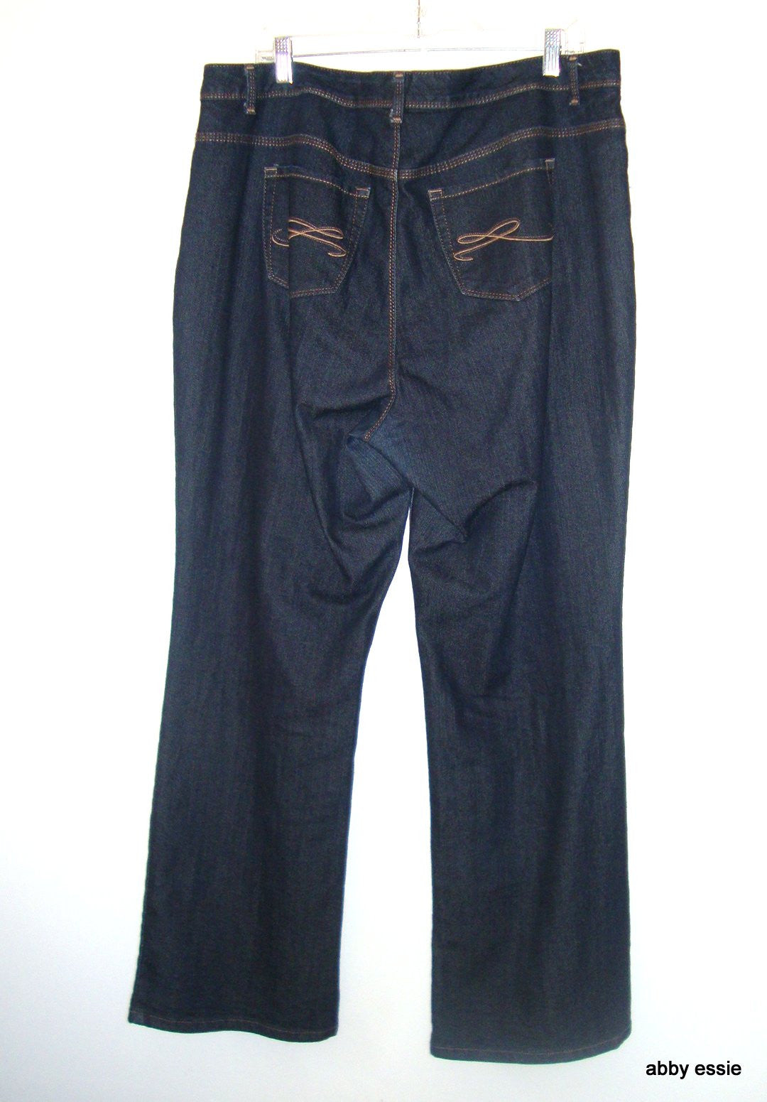 STYLE AND CO JEANS- DARK BLUE DENIM JEANS bootcut 16W  PLUS