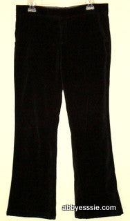 Sanctuary - Black Velvet Stretch Pants Abby Essie
