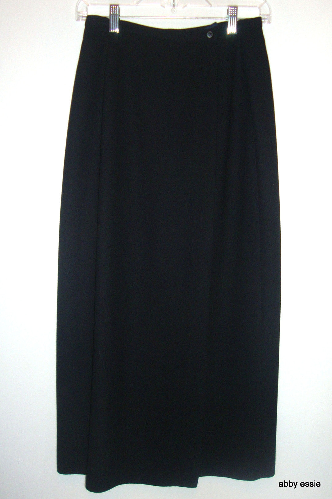 Gap - Long Black Wrap Skirt Sz 4 Small Abby Essie