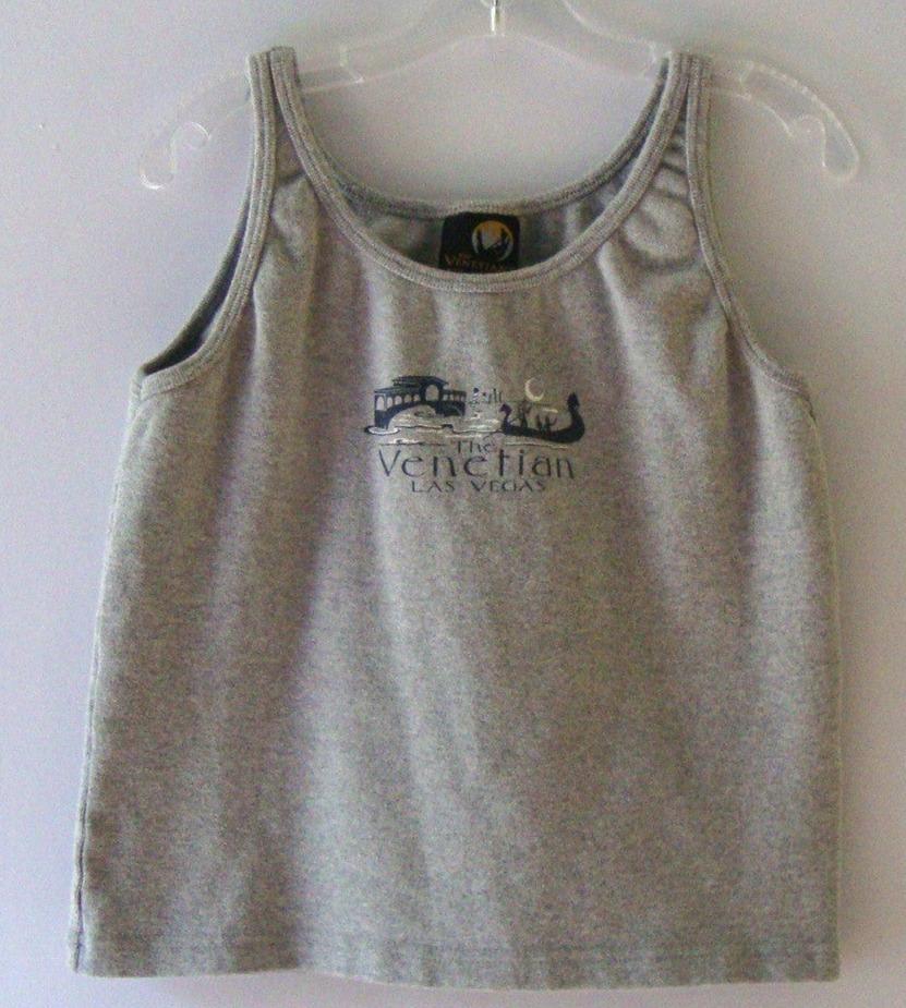 THE VENETIAN GRAY STRETCH TANK WORKOUT LAS VEGAS SMALL XS LT-2760 Abby Essie