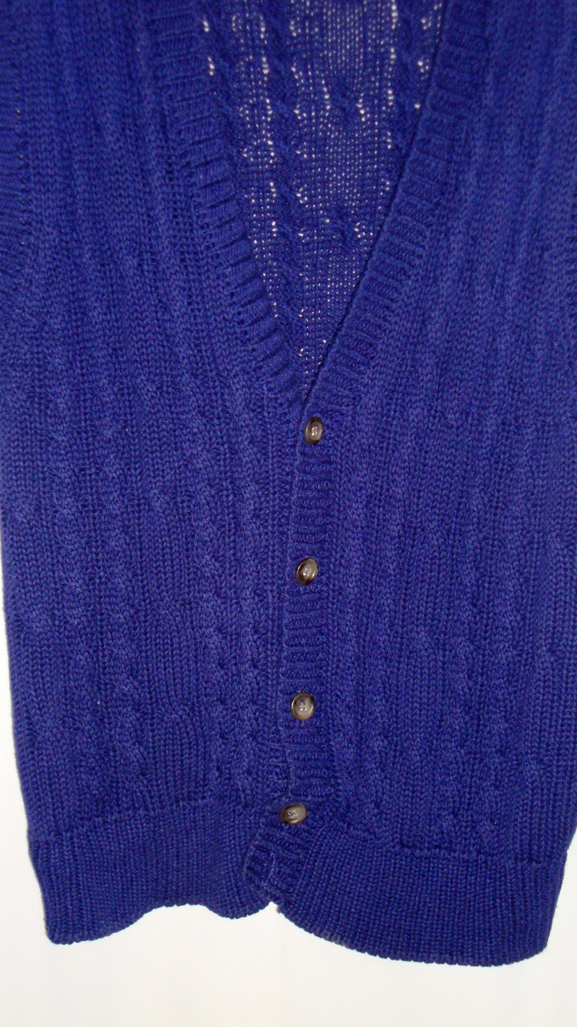 Vintage Gap Navy Blue Cable Knit Sweater Vest Large