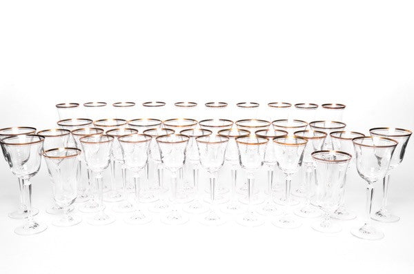 Mikasa "Wheaton" Lead Crystal Glassware - Set of 39 Abby Essie