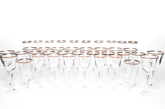 Mikasa "Wheaton" Lead Crystal Glassware - Set of 39 Abby Essie