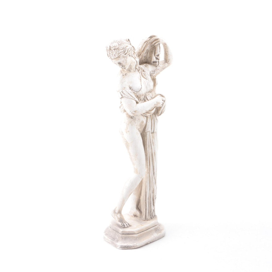 Neoclassical Style Figurine Ceramic Statute