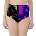 Suga Lane Deviant Floral Green Purple Black High Waist Bikini Brief Swim Bottoms ABBY ESSIE