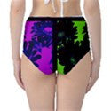 Suga Lane Deviant Floral Green Purple Black High Waist Bikini Brief Swim Bottoms ABBY ESSIE