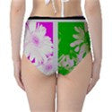 Suga Lane Floral Delights Pink Green White High Waist Bikini Brief Swim Bottom