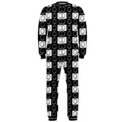 S. Lane Bling Games Checkerboard Jumpsuit - Black White