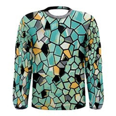 S. Lane Men Dimensions II Teal Green Black Long Sleeve Stretch Tee ABBY ESSIE