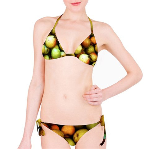 Suga Lane Pear Apple Yellow Orange Bikini Swimsuit ABBY ESSIE