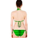Suga Lane Retro Green Striped Bikini Swimsuit ABBY ESSIE