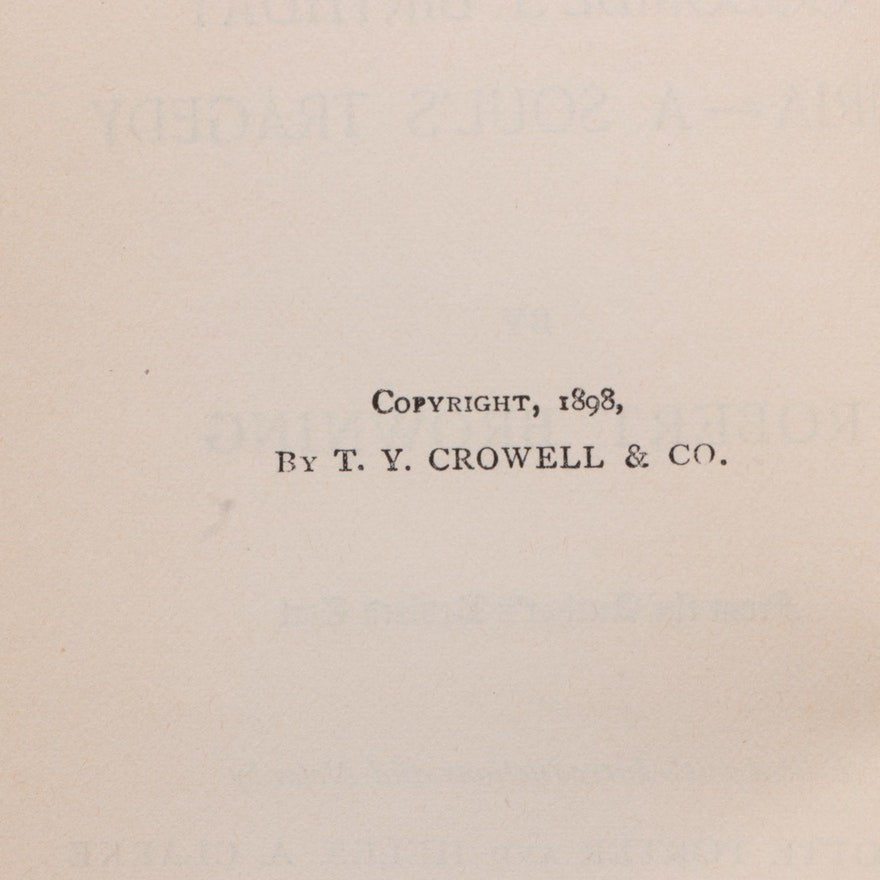 Antique "The Works of Robert Browning" Complete Twelve-Volume Set, 1898 ABBY ESSIE STUDIOS