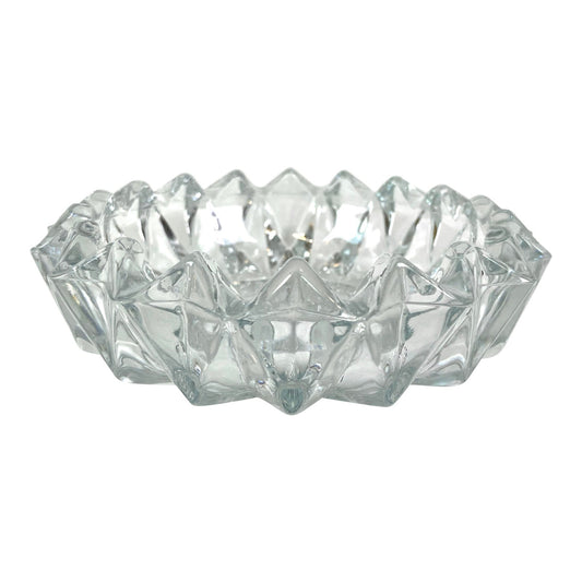 Art Deco Crystal Glass Ashtray