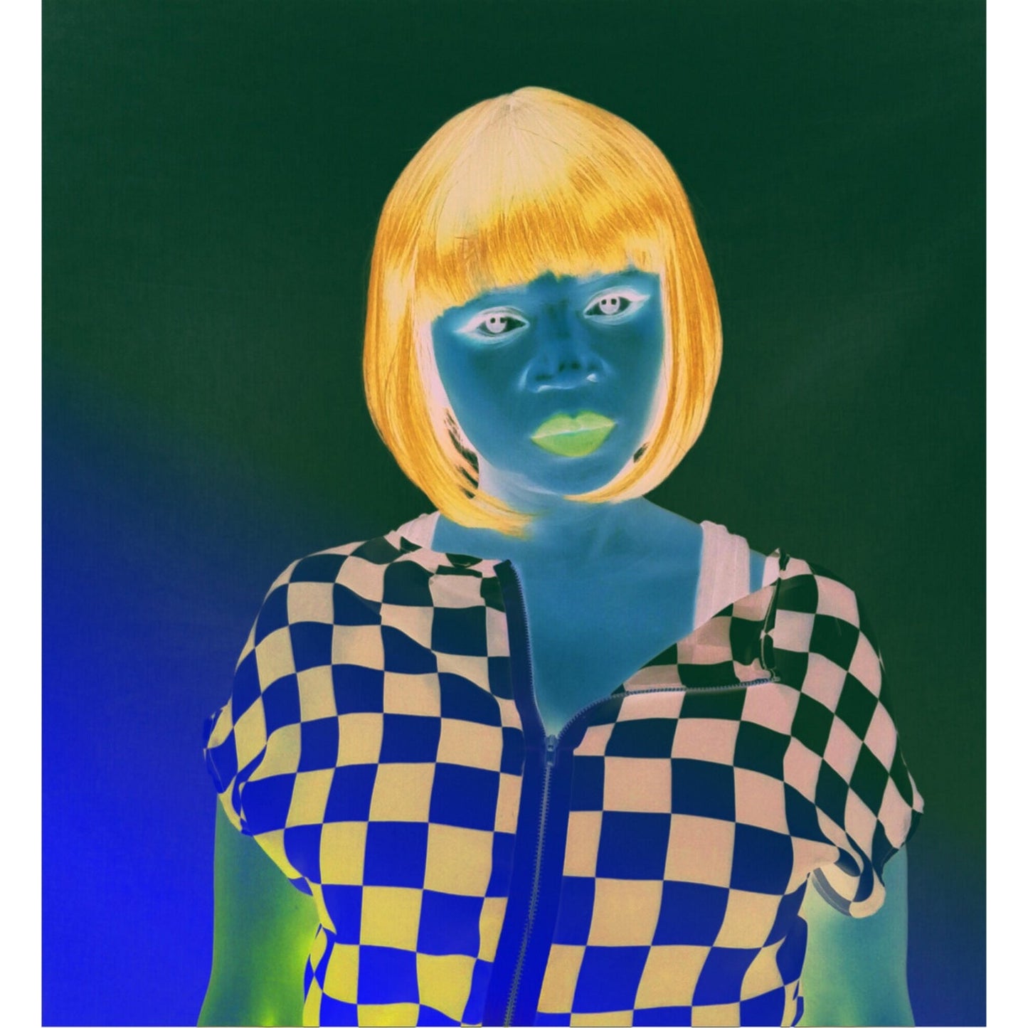 Bob Gurl #2 Neon Art Print by Suga Lane ABBY ESSIE STUDIOS