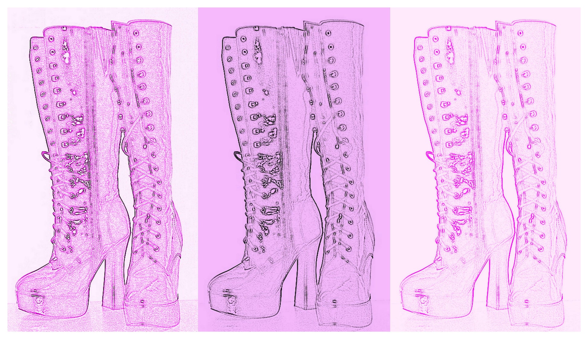 Goth Boots #2 [Limited Edition 1/10] by Alaina aka Suga Lane Abby Essie