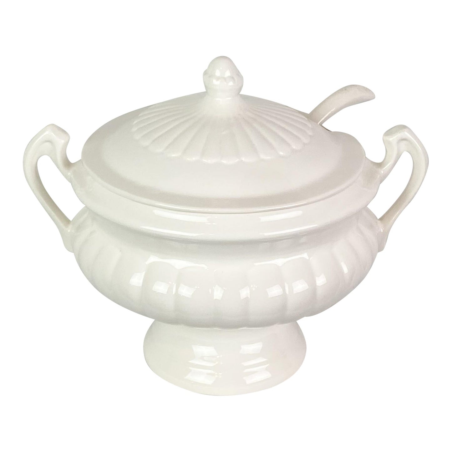 Classical White Soup Tureen Bowl