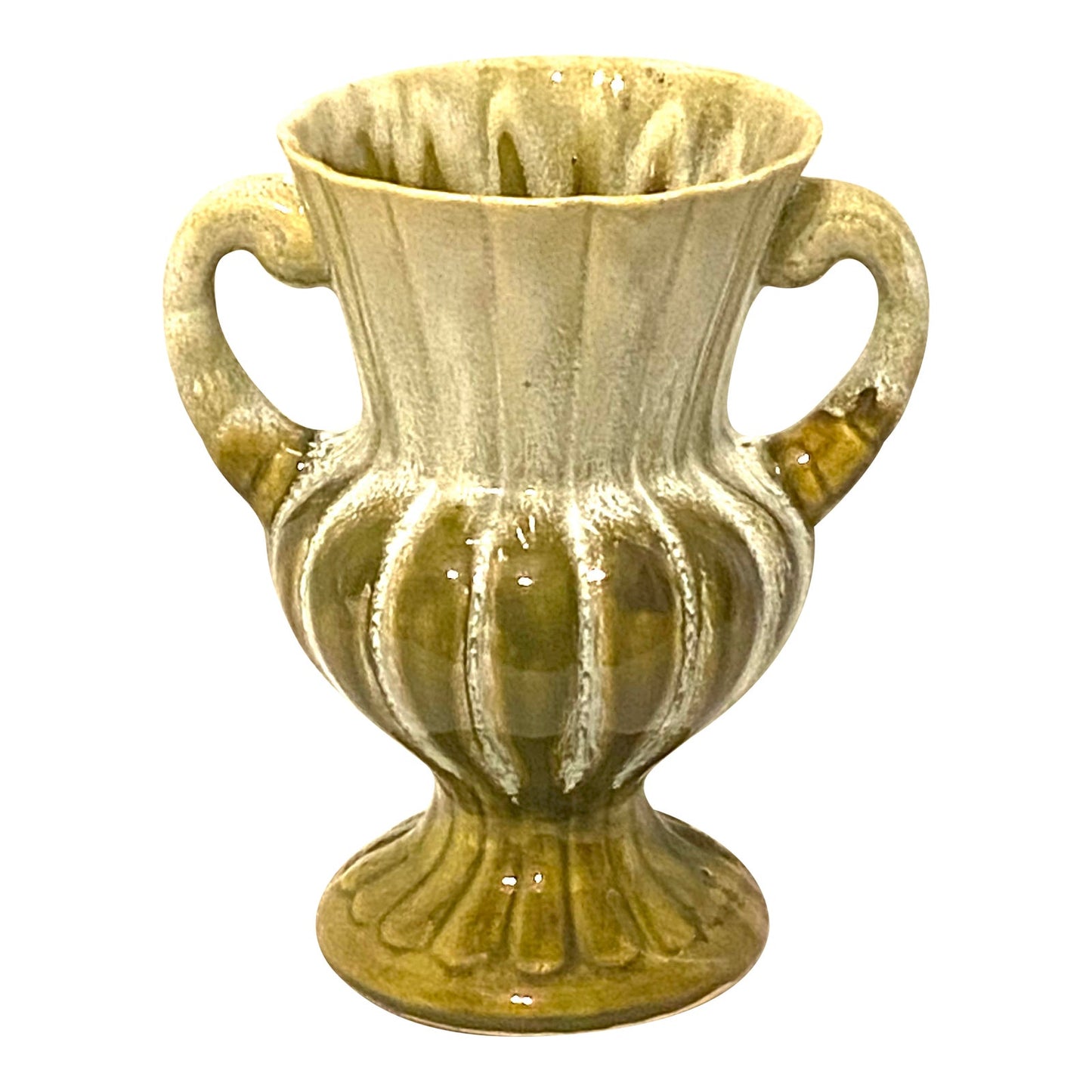 [SOLD] Double Handled Ceramic Pottery Water Pitcher Vessel Vase