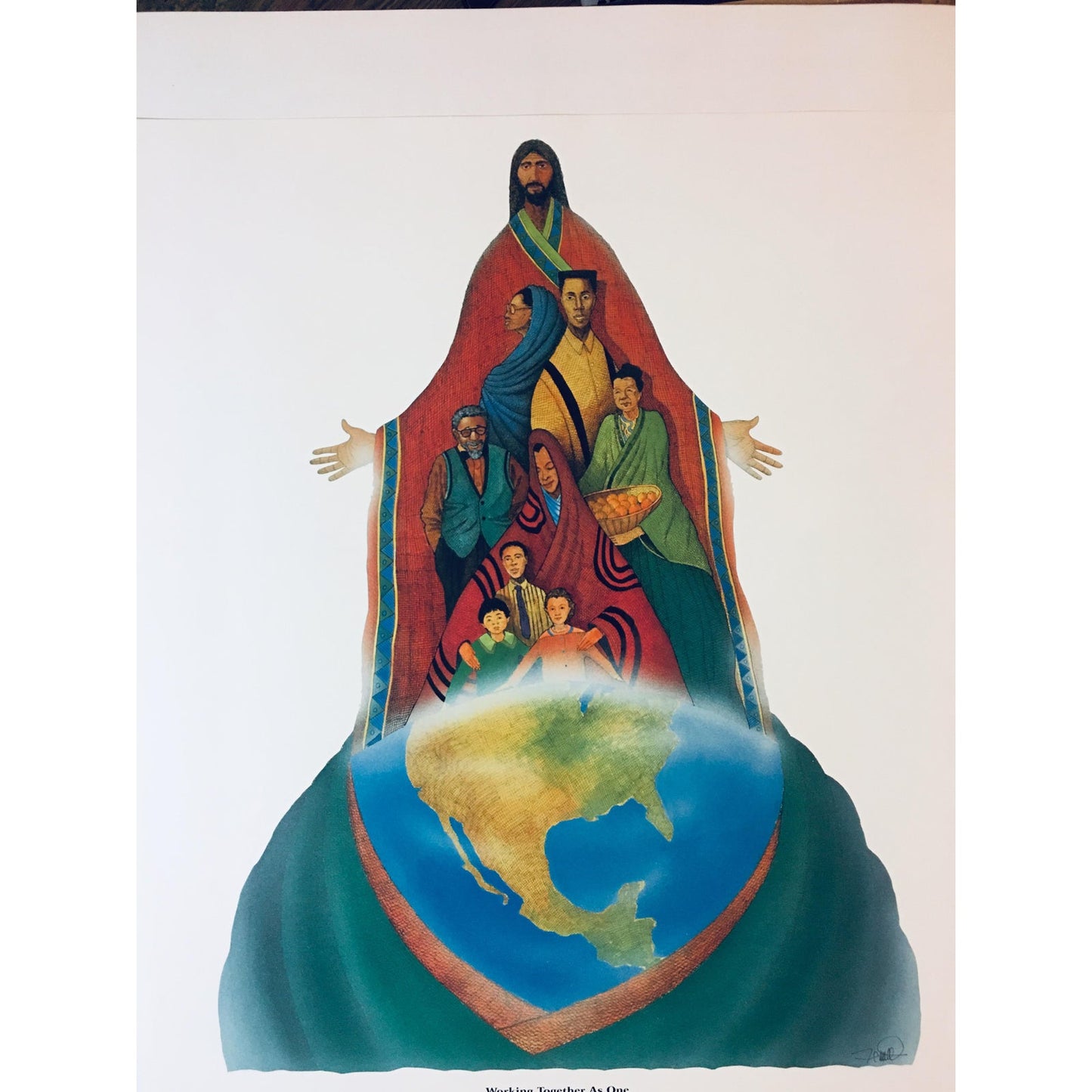 Fennell “Working Together as One” Black Heritage Art Expo 1998 Poster Print