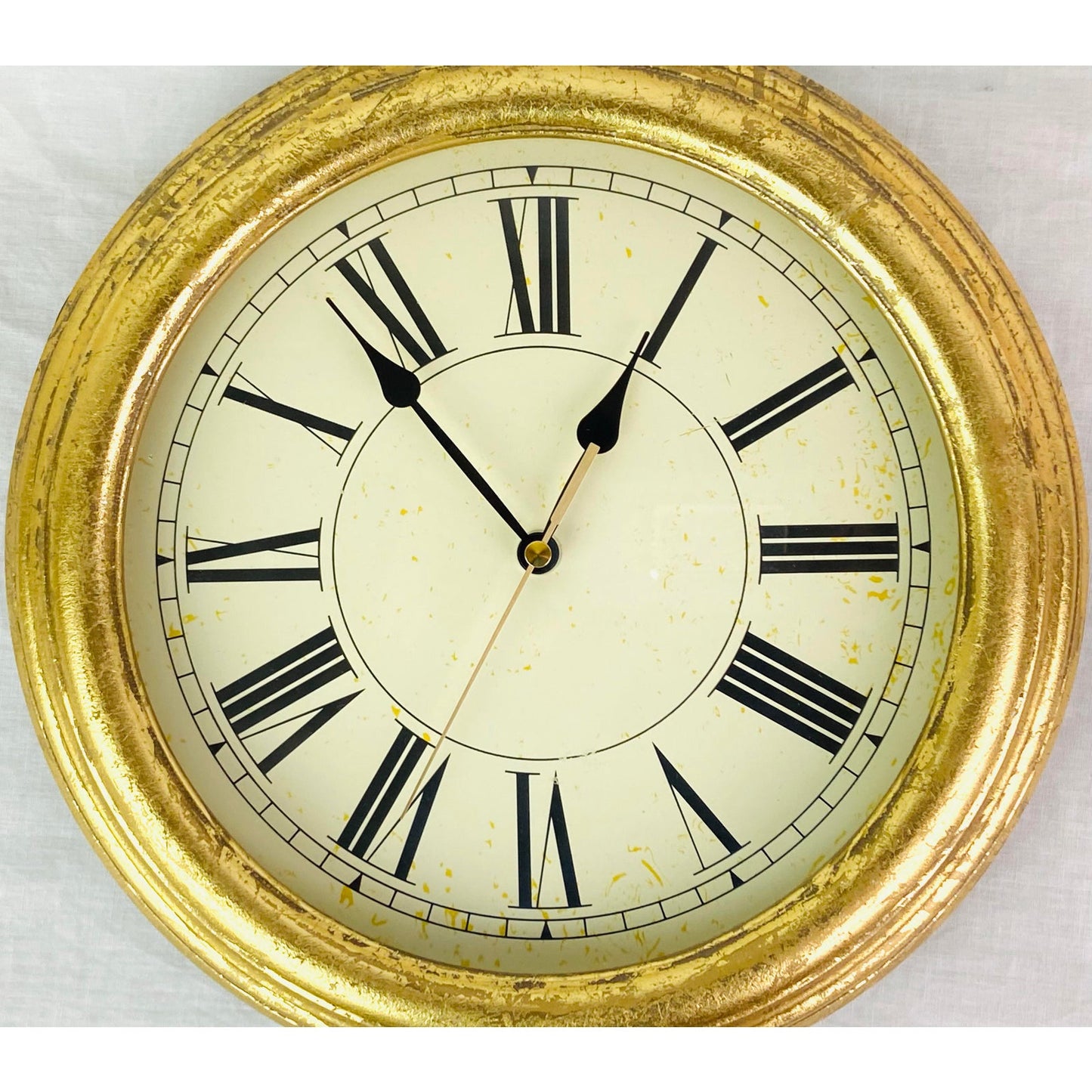 Gold Roman Numeral Clock