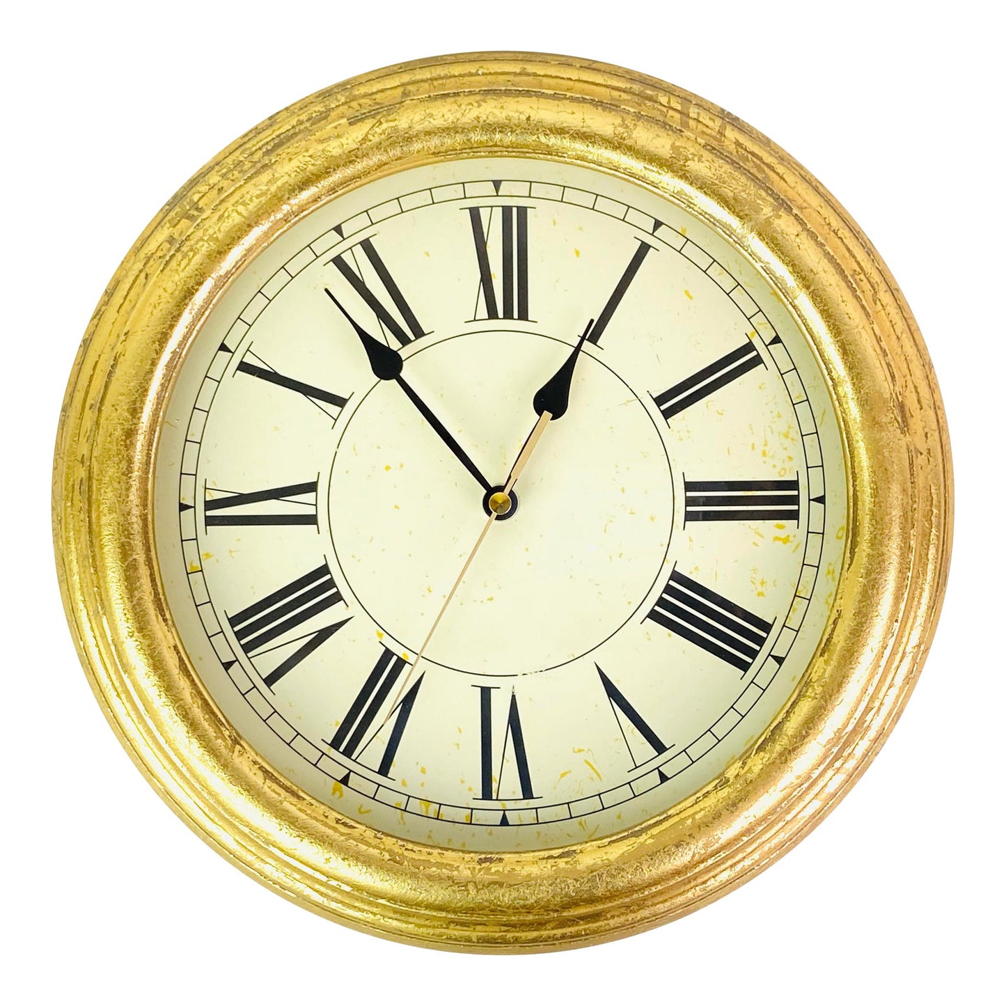 Gold Roman Numeral Clock