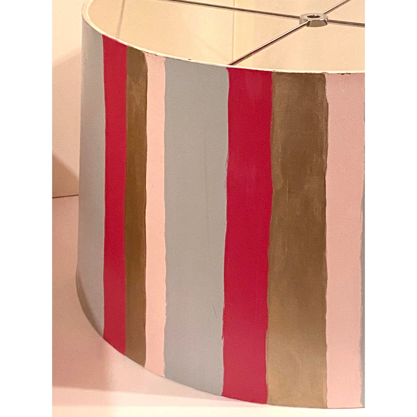 [SOLD] Hand Painted Custom Modern Lampshade
