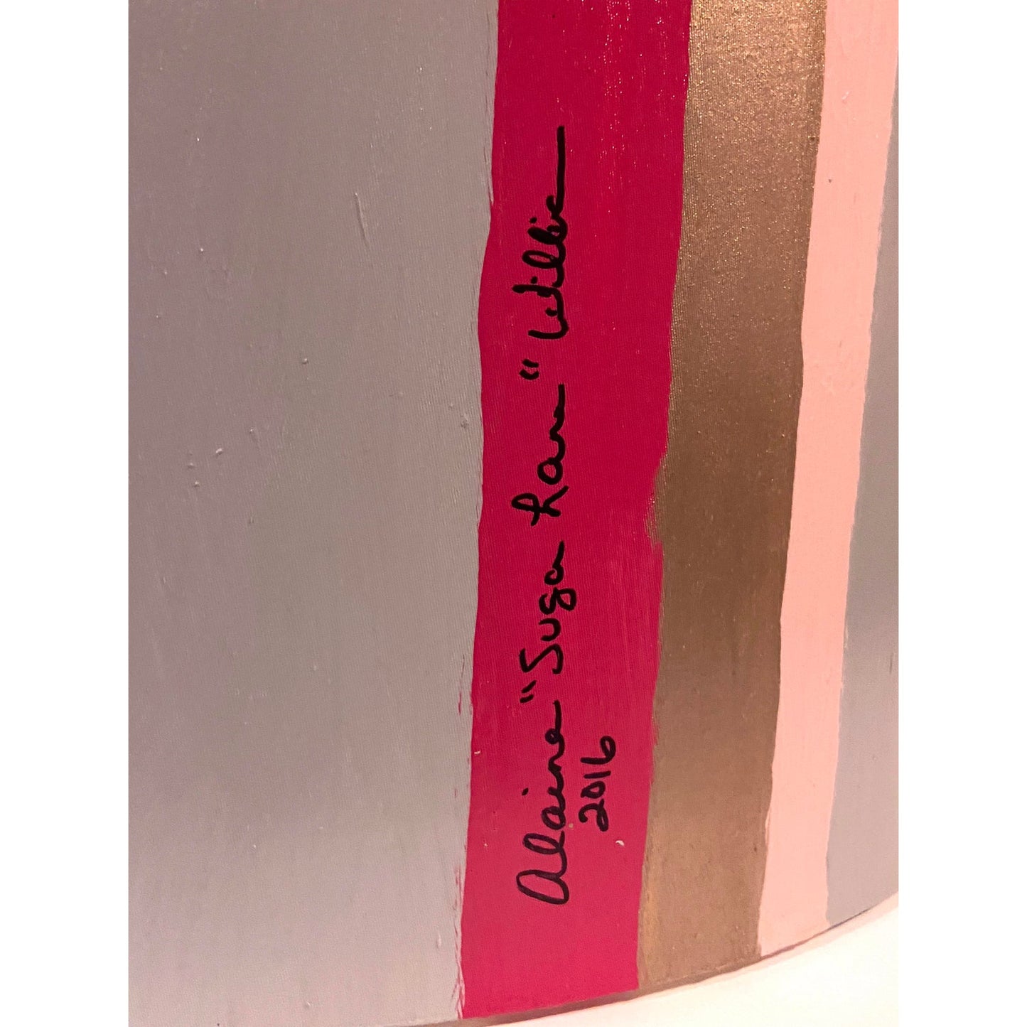 [SOLD] Hand Painted Custom Modern Lampshade