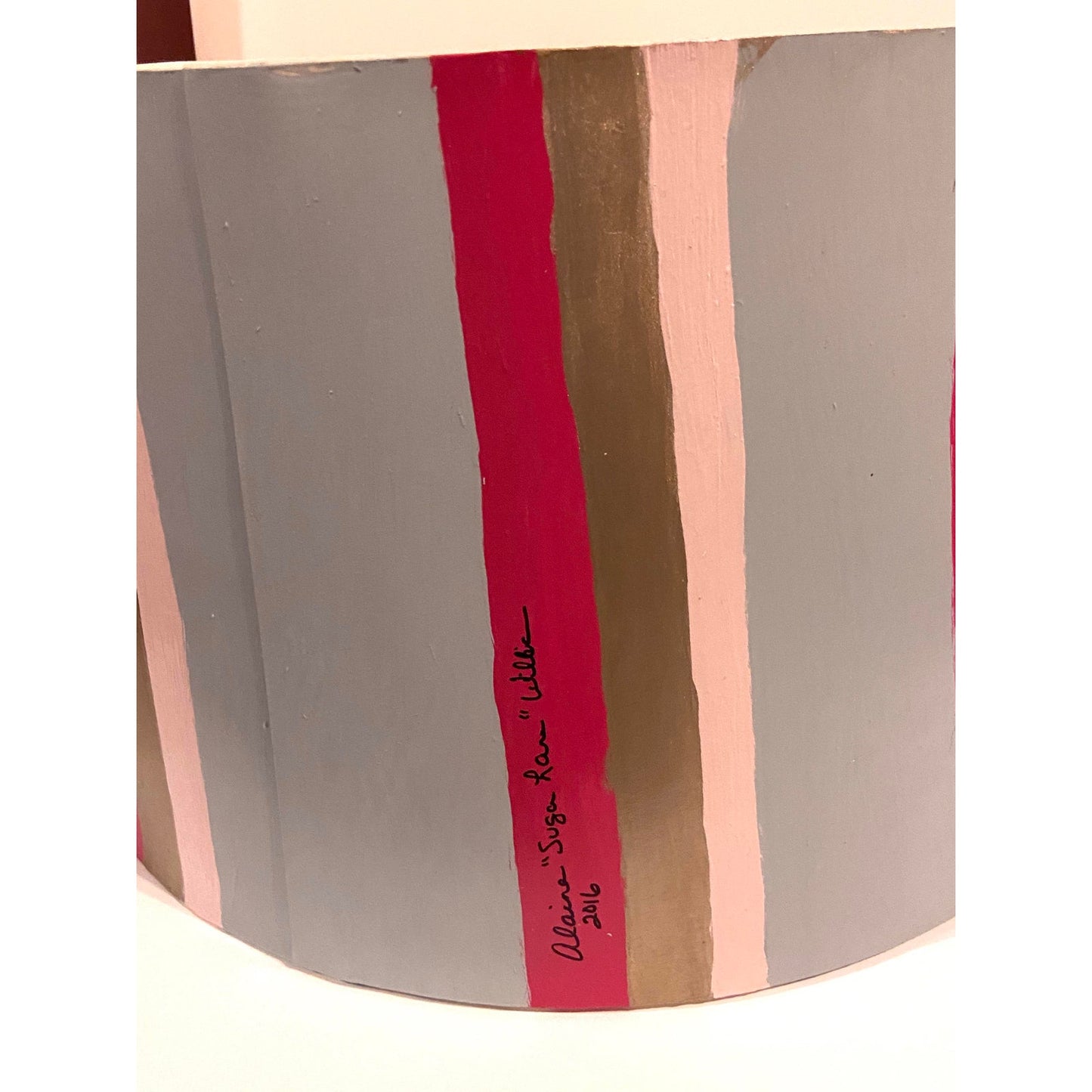 [SOLD] Hand Painted Custom Modern Lampshade