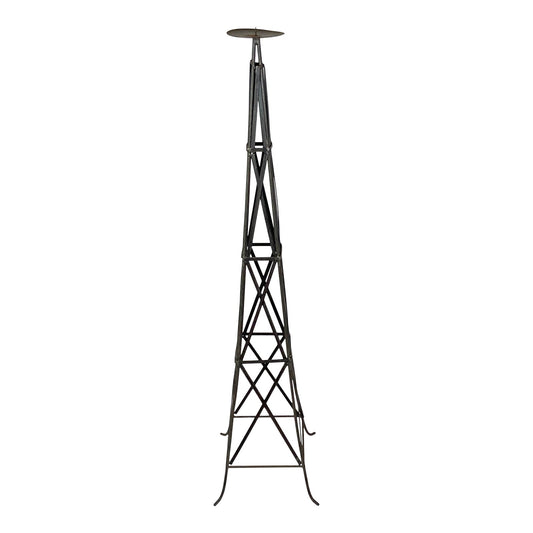[SOLD] Industrial Modern Iron Tower Sculpture Candle Holder