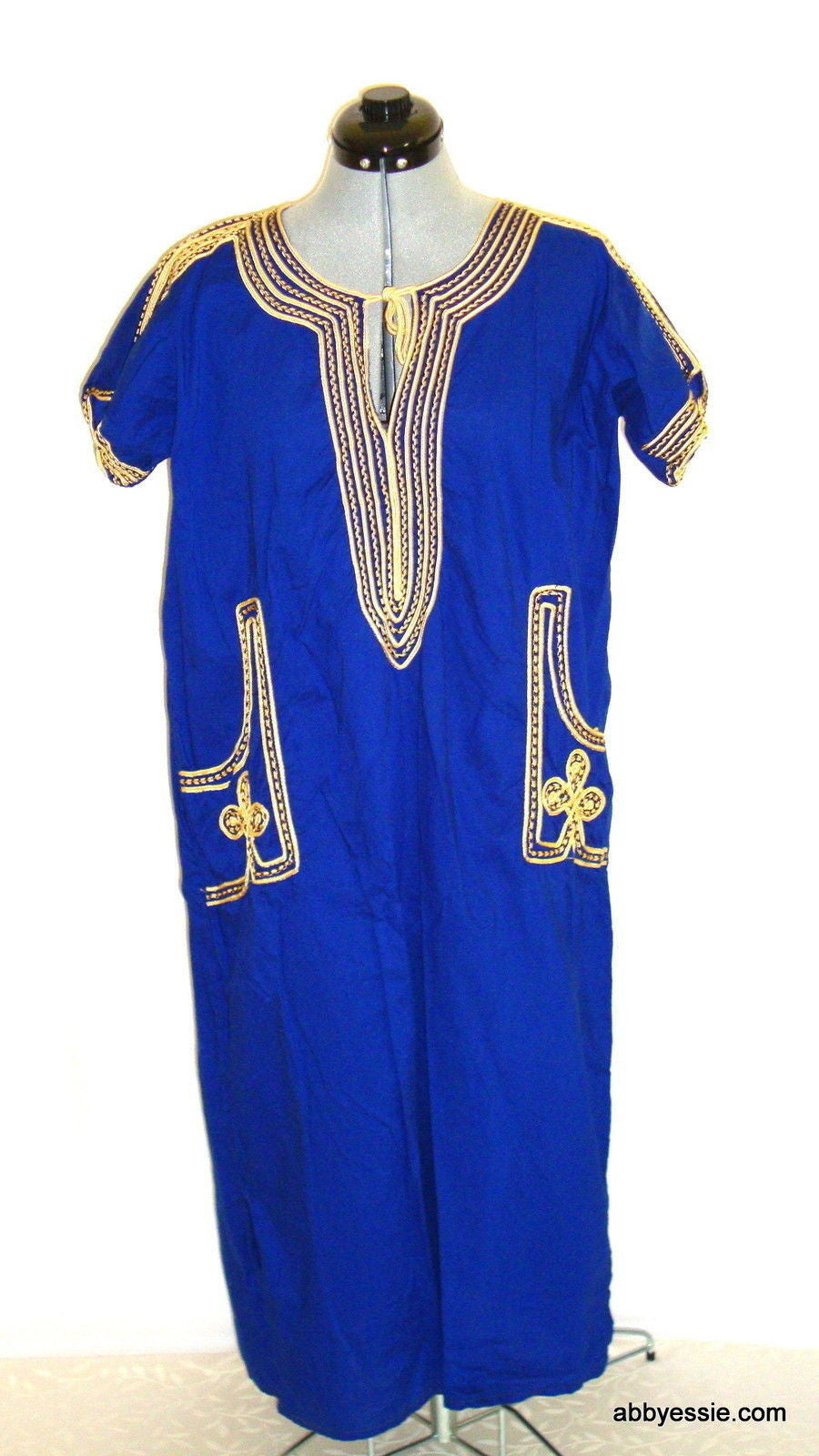 Exotic Cultural Festival Royal Blue Gold Dress Abby Essie