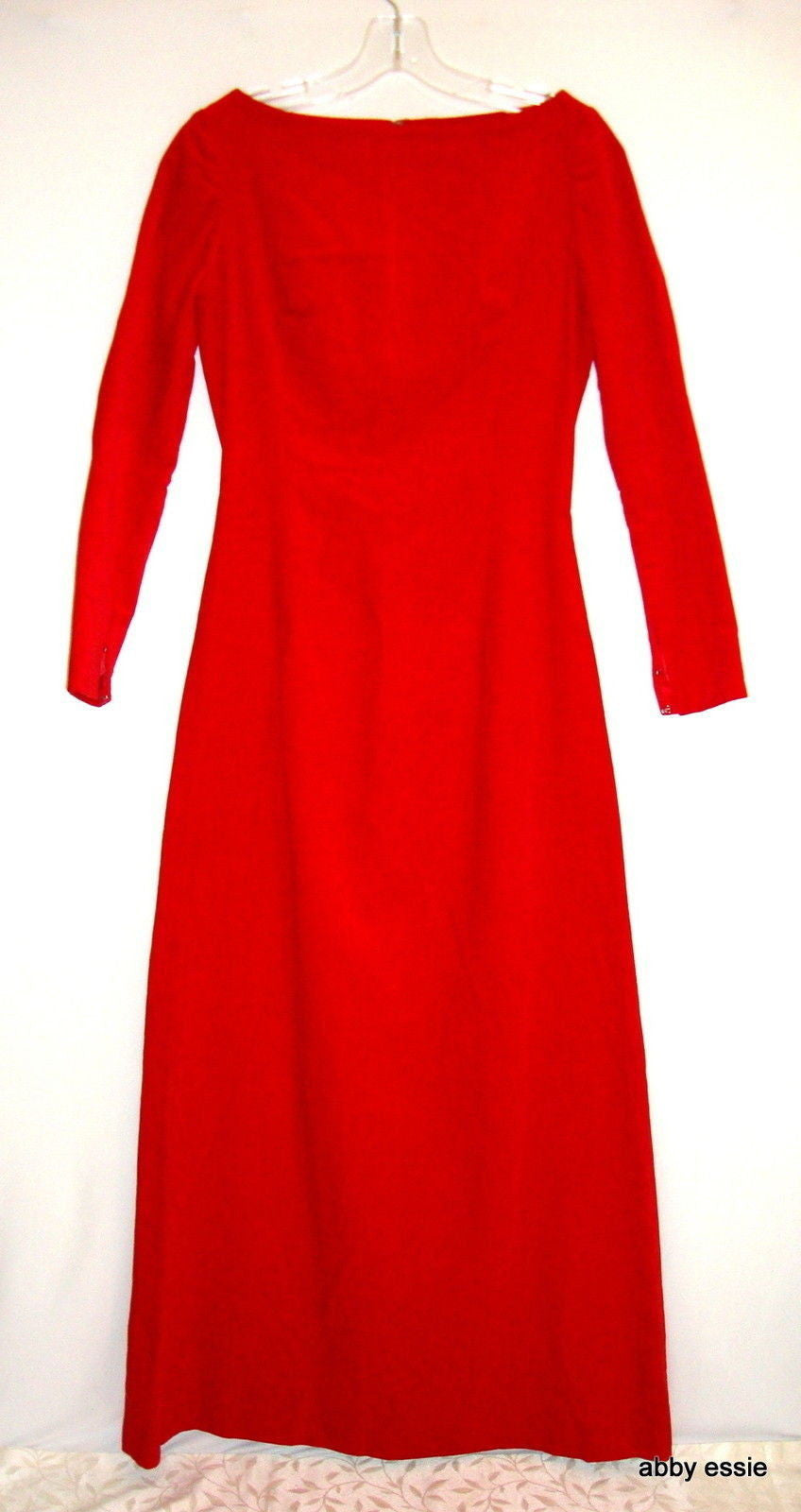 Vtg Custom Couture Red Velvet Formal Game Of Thrones Goth Gown Dress