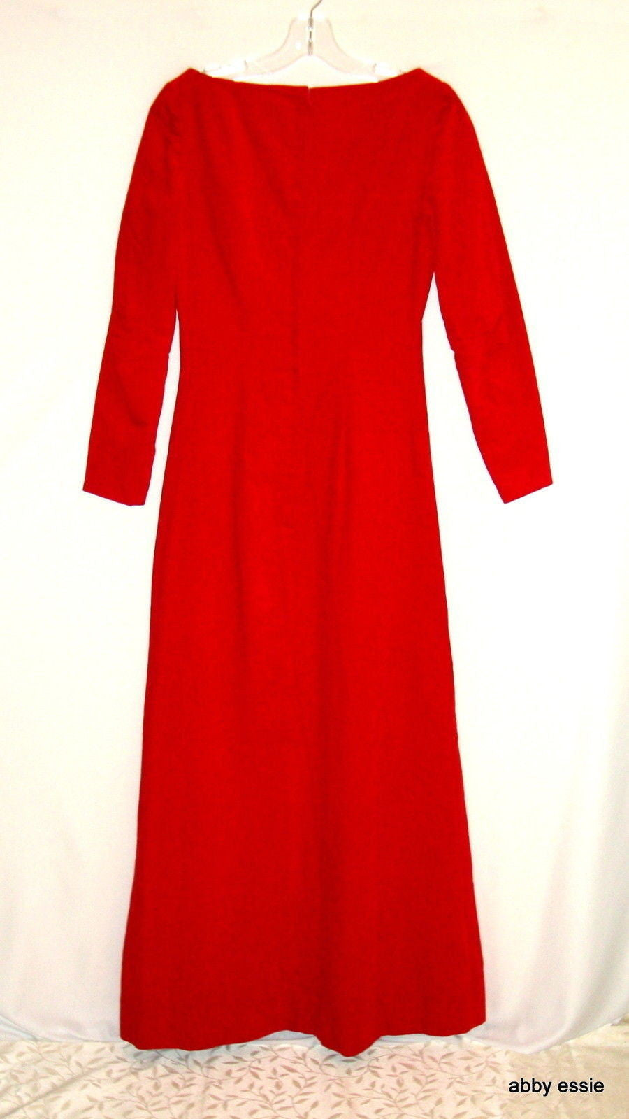 Vtg Custom Couture Red Velvet Formal Game Of Thrones Goth Gown Dress