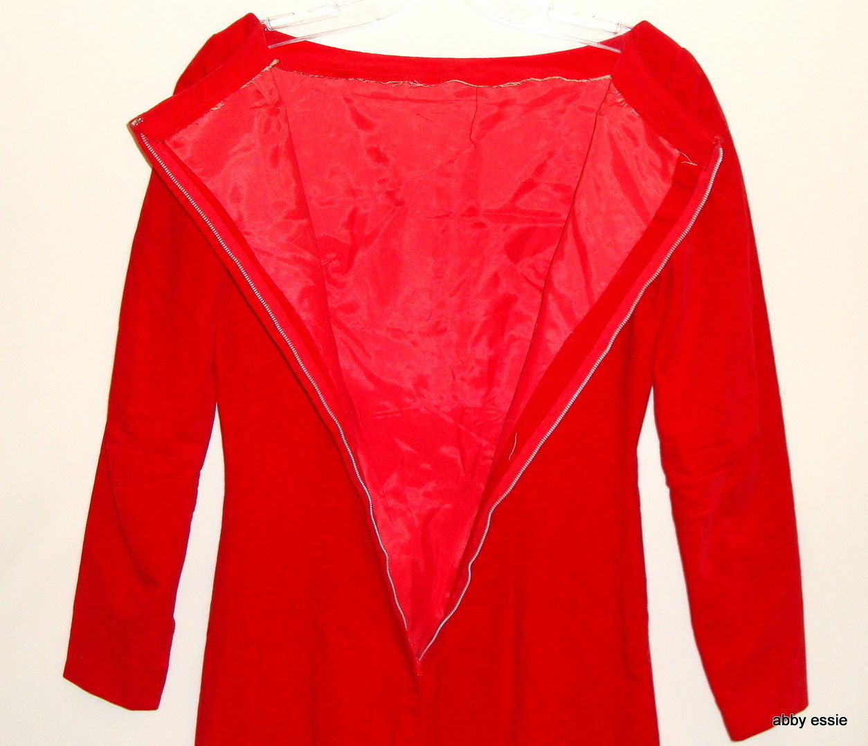 Vtg Custom Couture Red Velvet Formal Game Of Thrones Goth Gown Dress