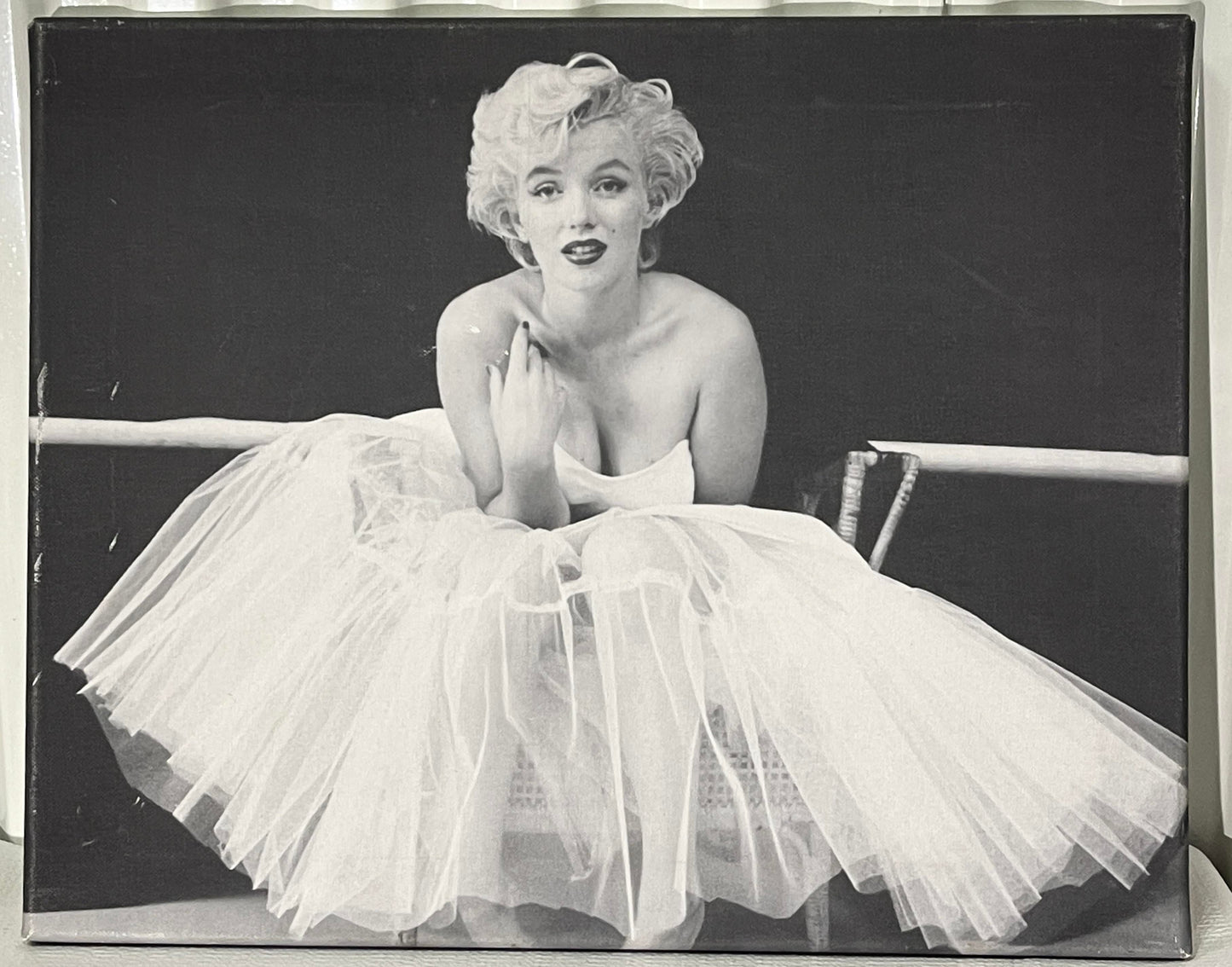 Marilyn Monroe White Dress Giclee Canvas Print