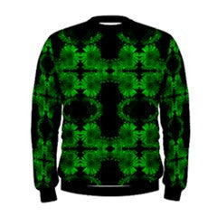 S. Lane Men Deviant Floral Sweatshirt -Black Green ABBY ESSIE