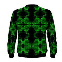 S. Lane Men Deviant Floral Sweatshirt -Black Green ABBY ESSIE
