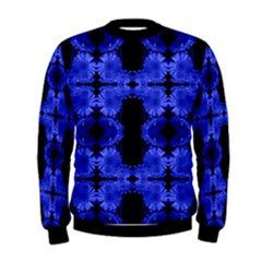 S. Lane Men Deviant Floral Sweatshirt - Black Blue
