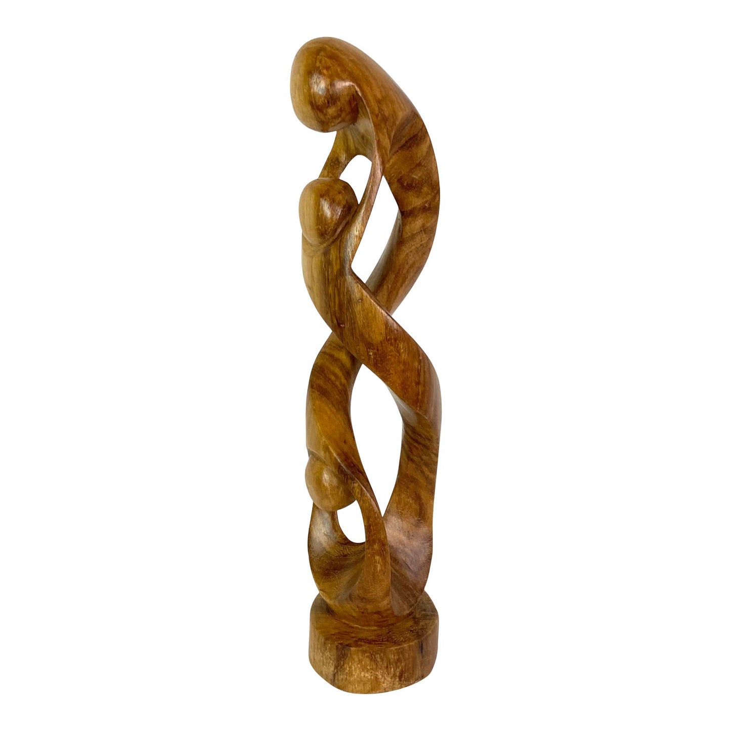 Mid Century Hand Carved Wood Sculpture