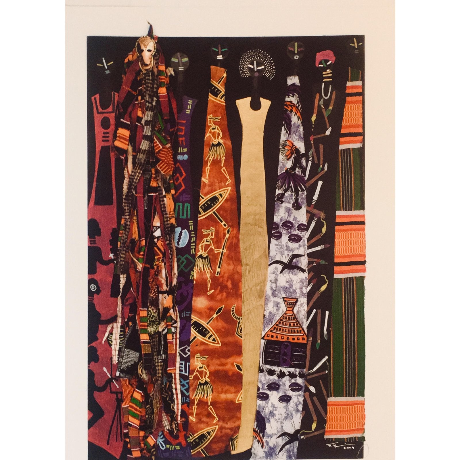 Modern African American Heritage Art Show “Rites of Passage” Poster Print by Frank Frazier ABBY ESSIE