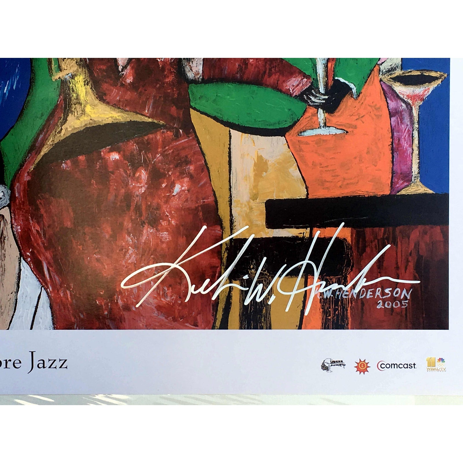 Modern "B' More Jazz" Baltimore Black Arts Festival Poster by Keith Henderson ABBY ESSIE STUDIOS