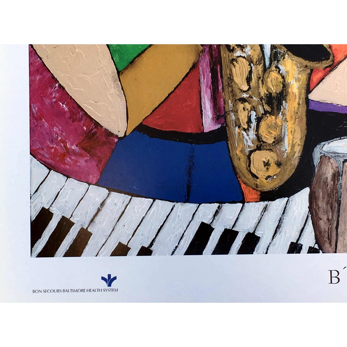 Modern "B' More Jazz" Baltimore Black Arts Festival Poster by Keith Henderson