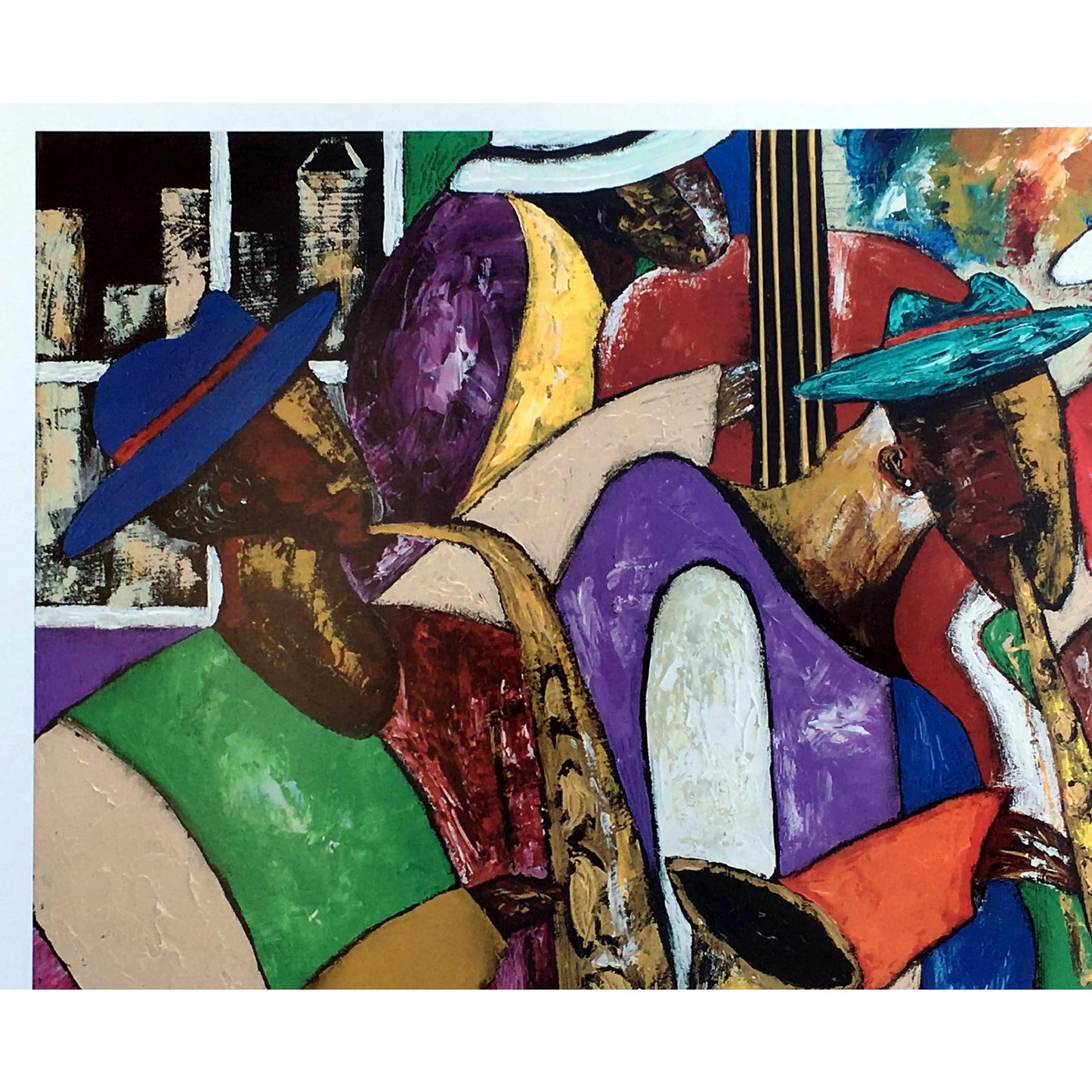 Modern "B' More Jazz" Baltimore Black Arts Festival Poster by Keith Henderson