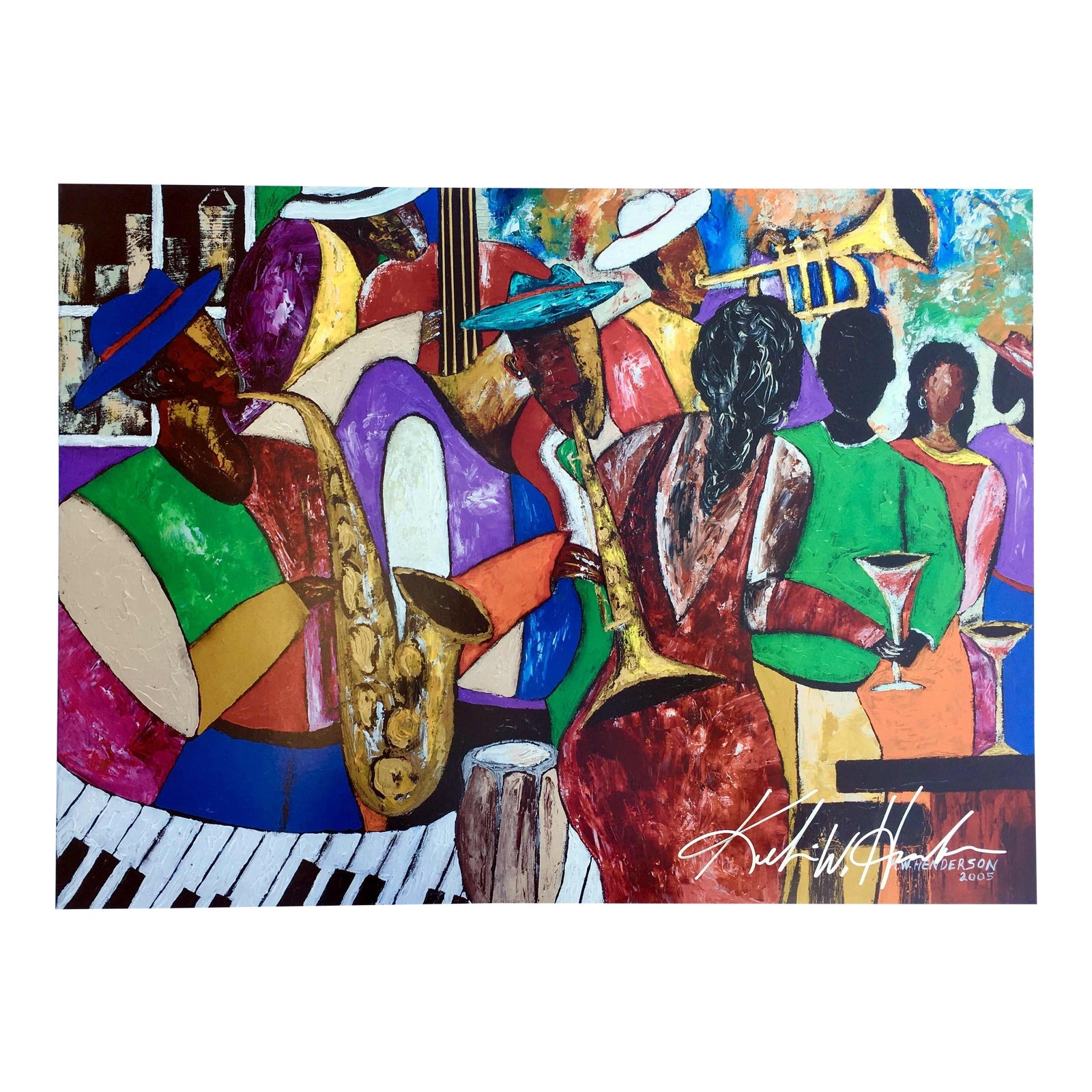 Modern "B' More Jazz" Baltimore Black Arts Festival Poster by Keith Henderson ABBY ESSIE STUDIOS