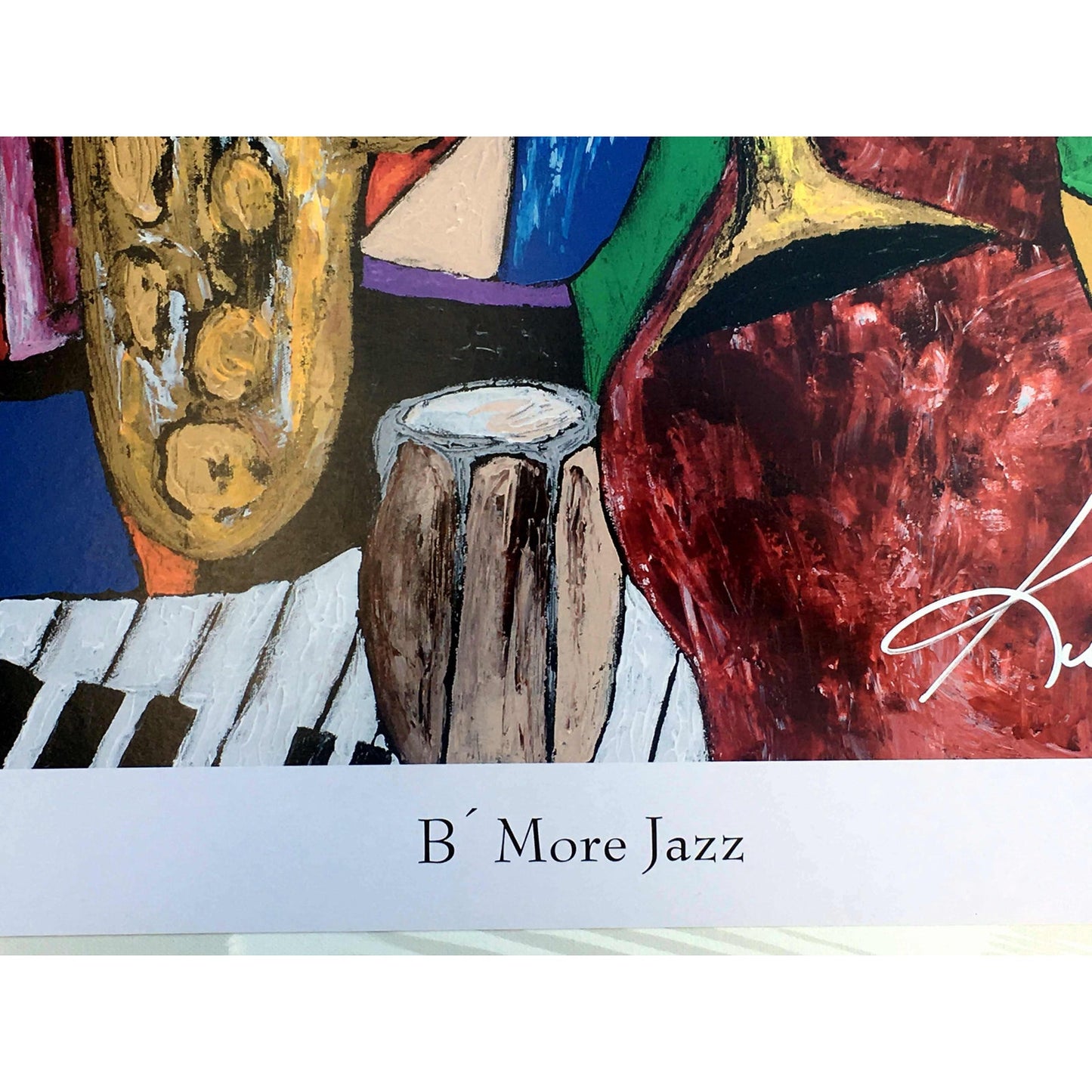 Modern "B' More Jazz" Baltimore Black Arts Festival Poster by Keith Henderson ABBY ESSIE STUDIOS