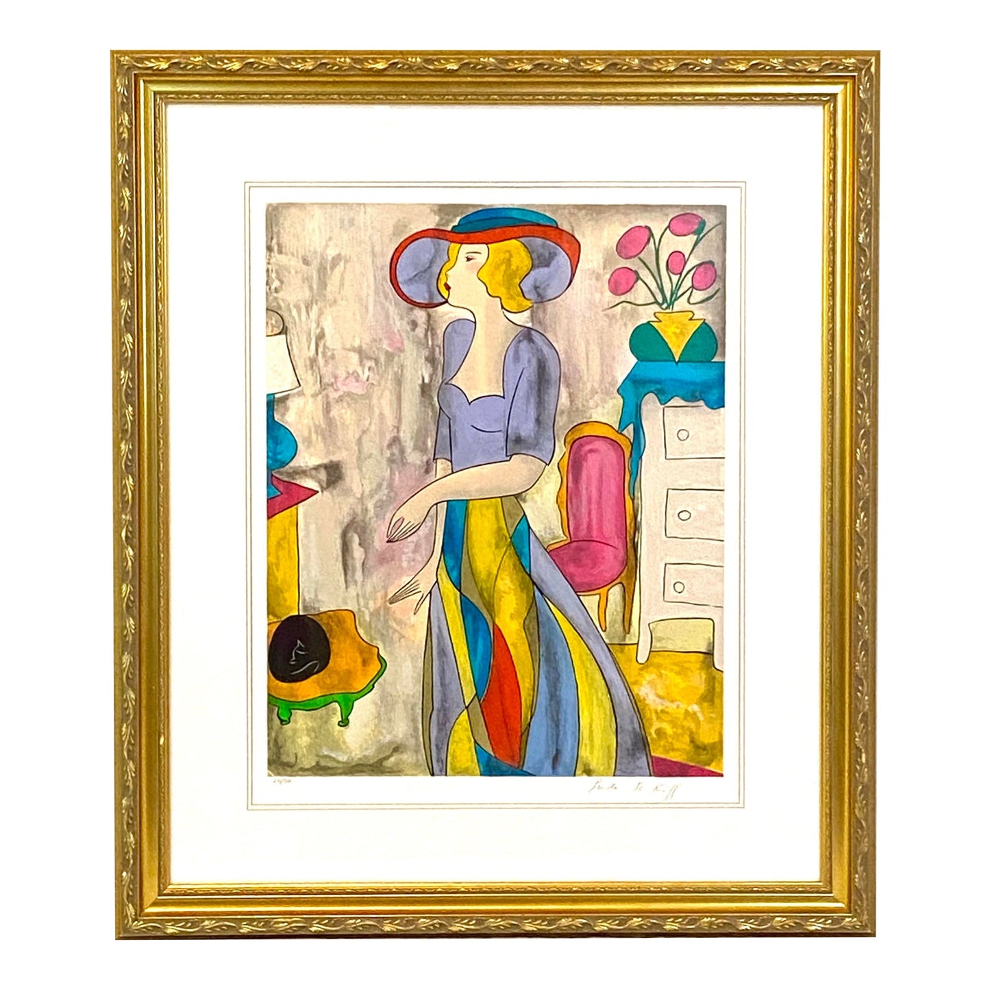 Modern Glam Watercolor Ltd Edition Serigraph by Linda Le Kinff